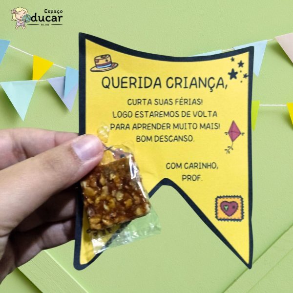 Bilhete junino de férias!