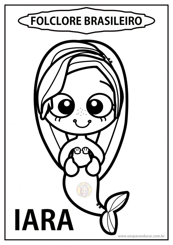 Para colorir: personagens do folclore brasileiro!