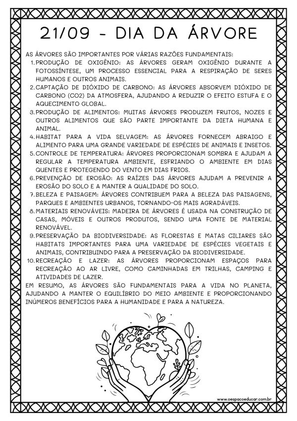 A importância das árvores!