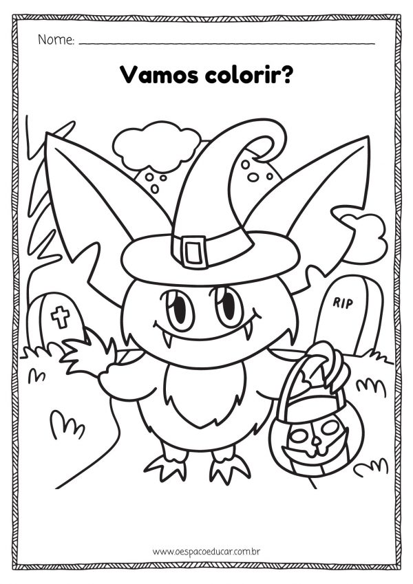 Halloween: vamos colorir!