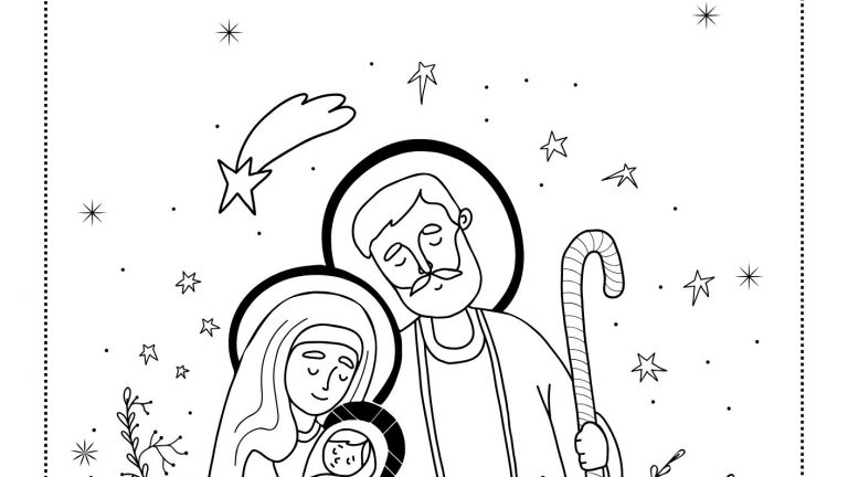 Para colorir: Natal cristão! - Blog Espaço Educar
