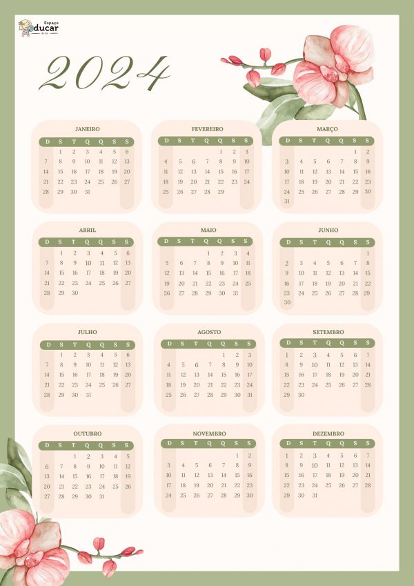 Calendários 2024!