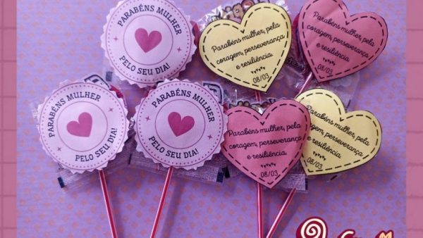 Tags pirulitos dia da mulher!