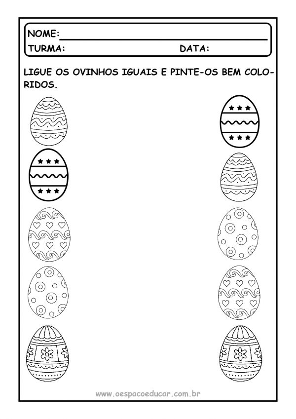 Atividades de Páscoa para Educação Infantil!
