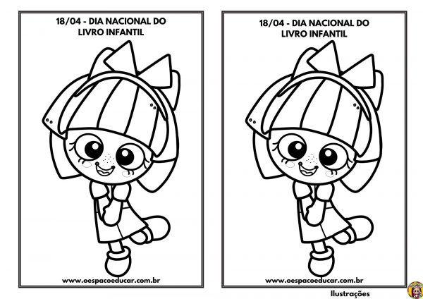 Para colorir: dia nacional do livro infantil!