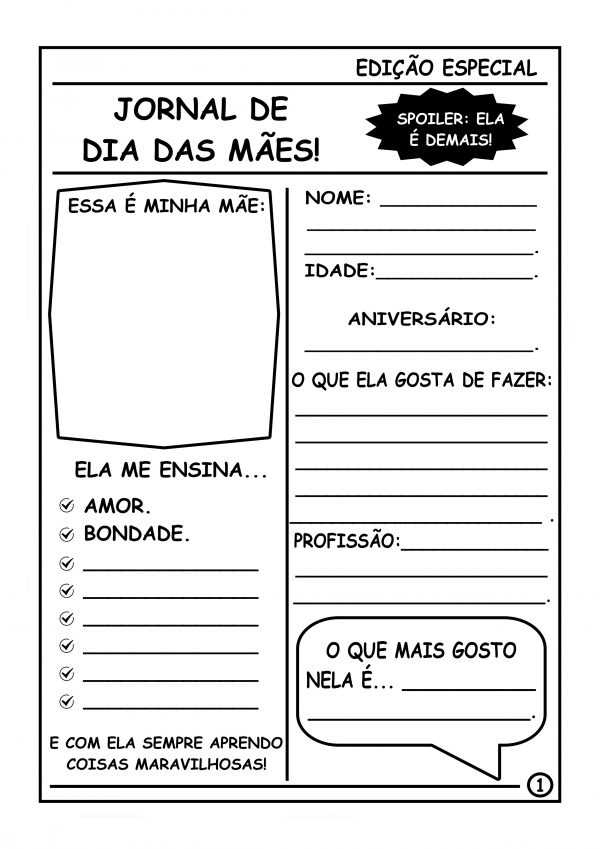 Jornal especial dia das Mães!