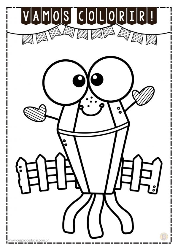 Festa junina: para colorir!