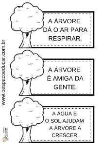 Dia da árvore: fichas de leitura!