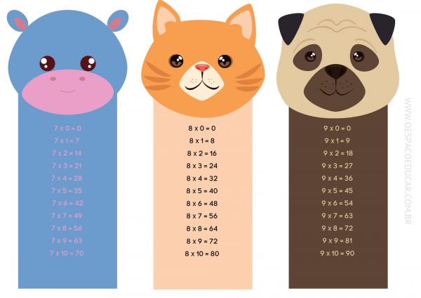 Tabuada dos animais!