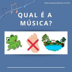 Brincadeira “Qual é a música?”