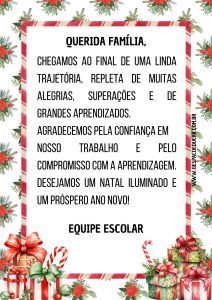 Natal: cartão para os pais!