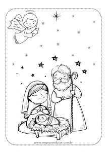 Para colorir: Natal cristão!