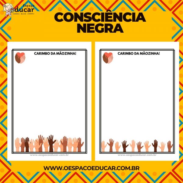 Consciência Negra: carimbo da mãozinha!