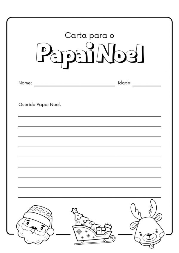 Natal: modelos de cartinha para o Papai Noel!