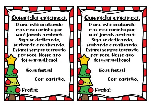 Recadinho natalino!