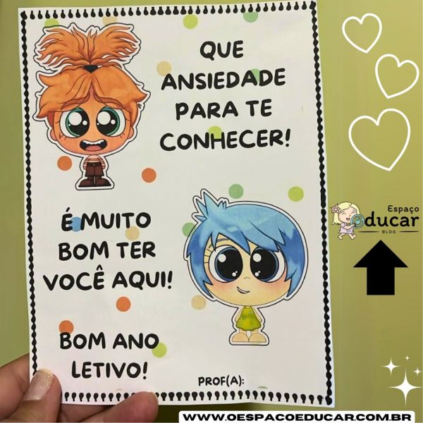 Volta às aulas: cartão divertidamente!