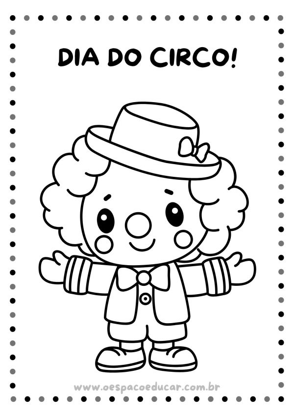 Dia do Circo: colorir!