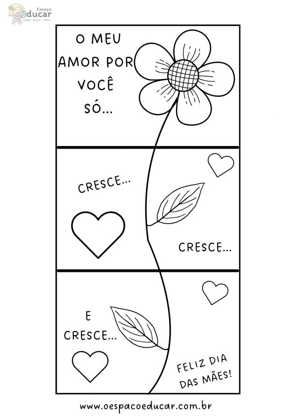 Dia das Mães: cartão flor!