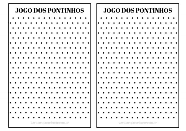 Alfabetização Matemática: jogo dos pontinhos! - Blog Espaço Educar