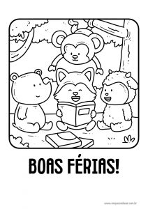 Para colorir: férias!