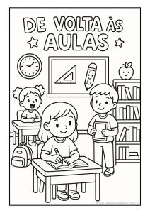 Volta às aulas: para colorir!