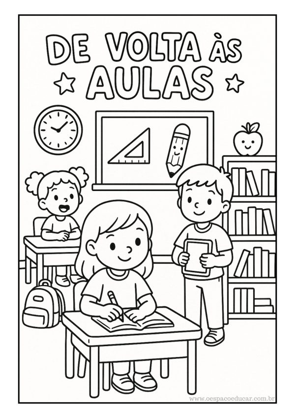 Volta às aulas: para colorir!