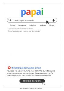 Dia dos Pais: cartão Google!