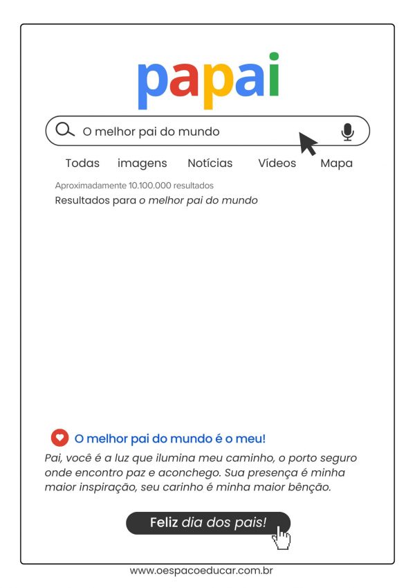Dia dos Pais: cartão Google!