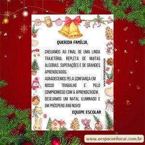 Mensagem de final de ano para os pais!