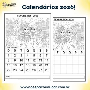 Calendários 2026!