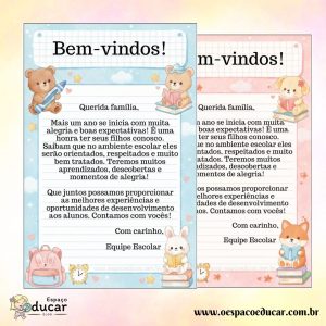 Cartão de boas-vindas!