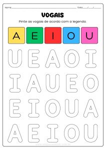 Atividades das vogais!