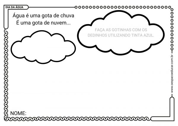 Educação Infantil: dia da água!