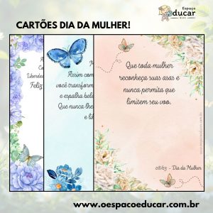Dia da Mulher: cartão borboleta!