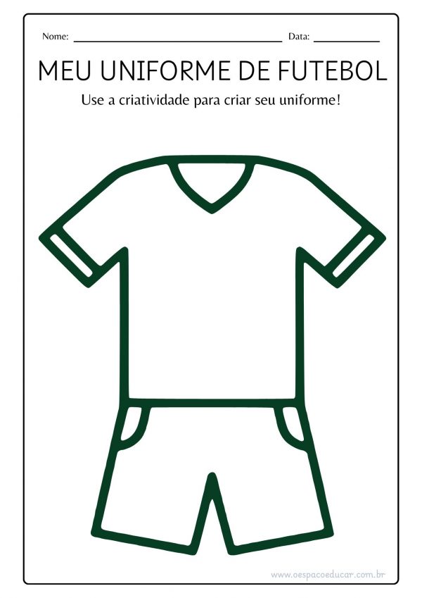 Copa do Mundo: Meu uniforme de futebol!