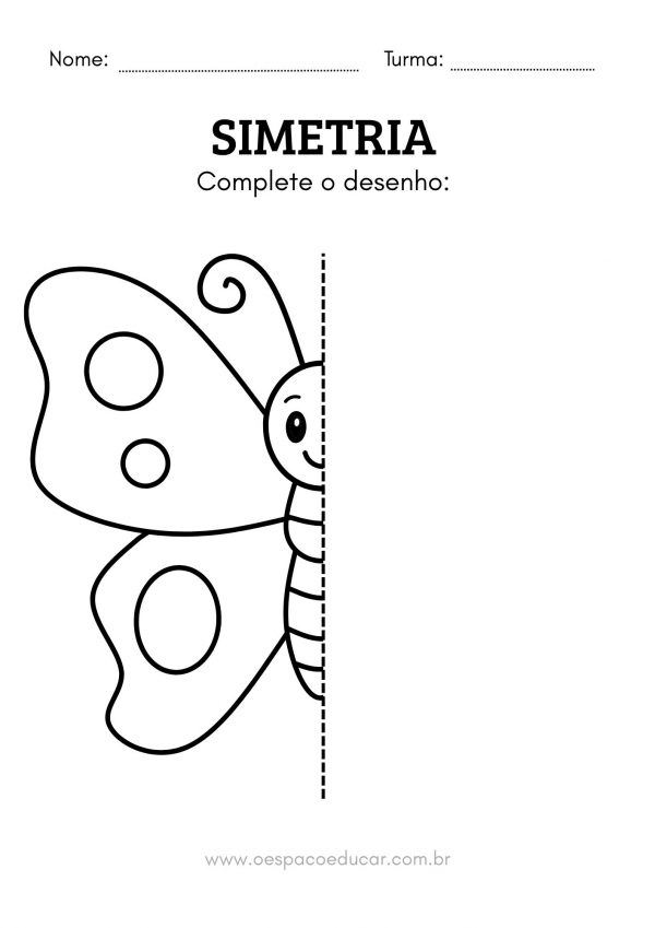 Atividades de Simetria para Educação Infantil!