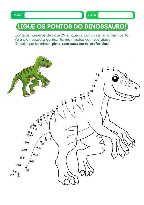 Atividades com dinossauros!