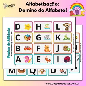 Alfabetização: dominó do alfabeto!