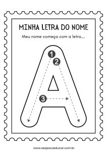 Educação Infantil: a letra inicial do meu nome!