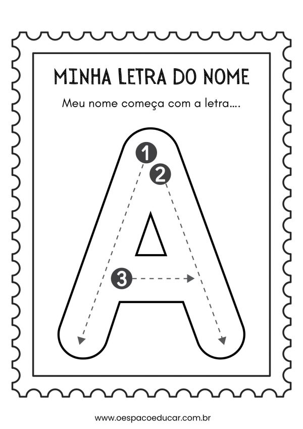 Educação Infantil: a letra inicial do meu nome!