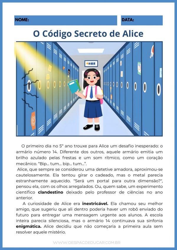 Interpretação: O código secreto de Alice