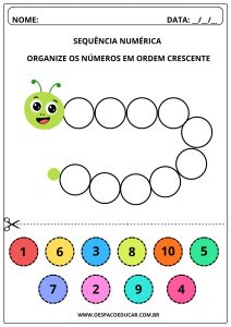Educação Infantil: Centopeia dos números!
