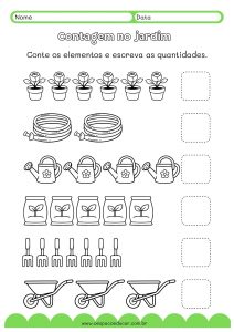 Aprendendo a contar: registre as quantidades!