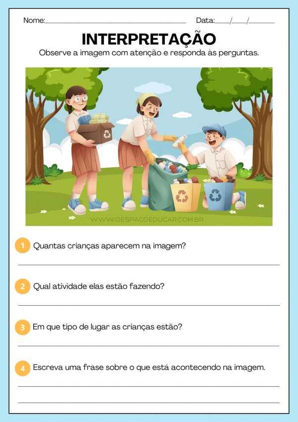Ensino Fundamental: Interpretação de imagens!