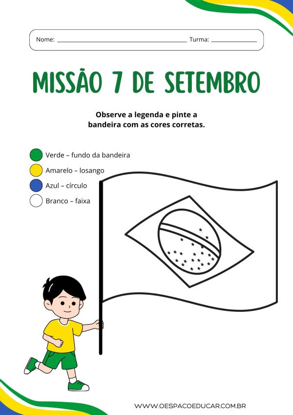 Educação Infantil: atividades Independência do Brasil!