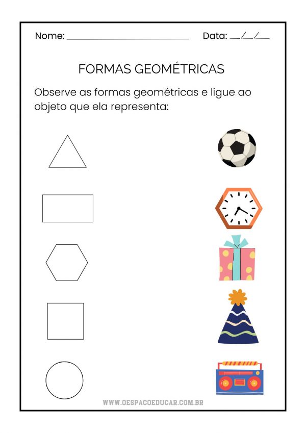 Atividade formas geométricas!