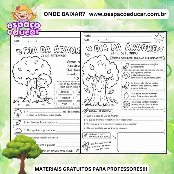 Dia da Árvore: atividades de alfabetização!