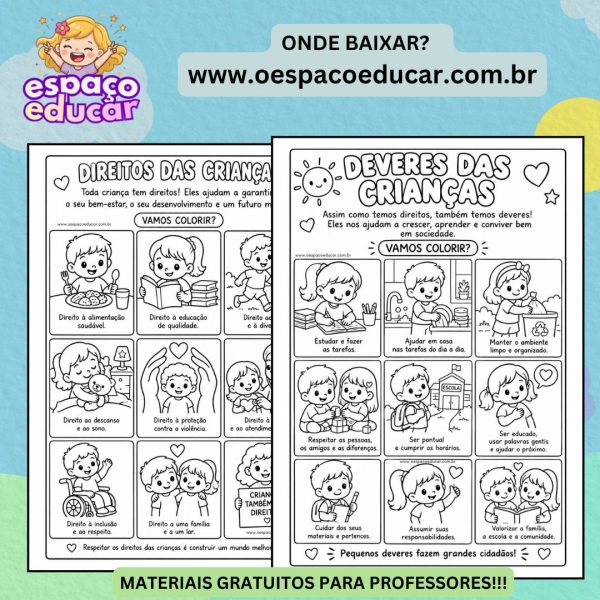 Dia das Crianças: Direitos e Deveres das crianças!