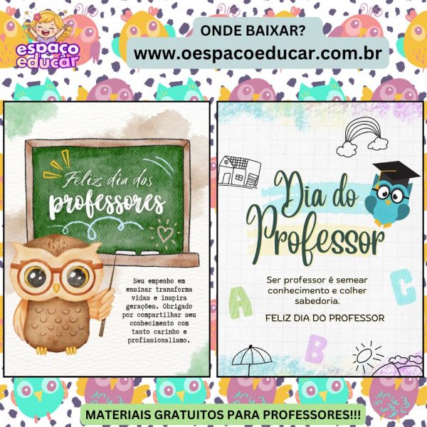 Dia dos Professores: cartão comemorativo!