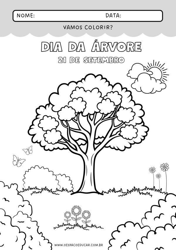 Dia da Árvore: para colorir!